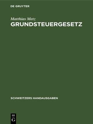 cover image of Grundsteuergesetz